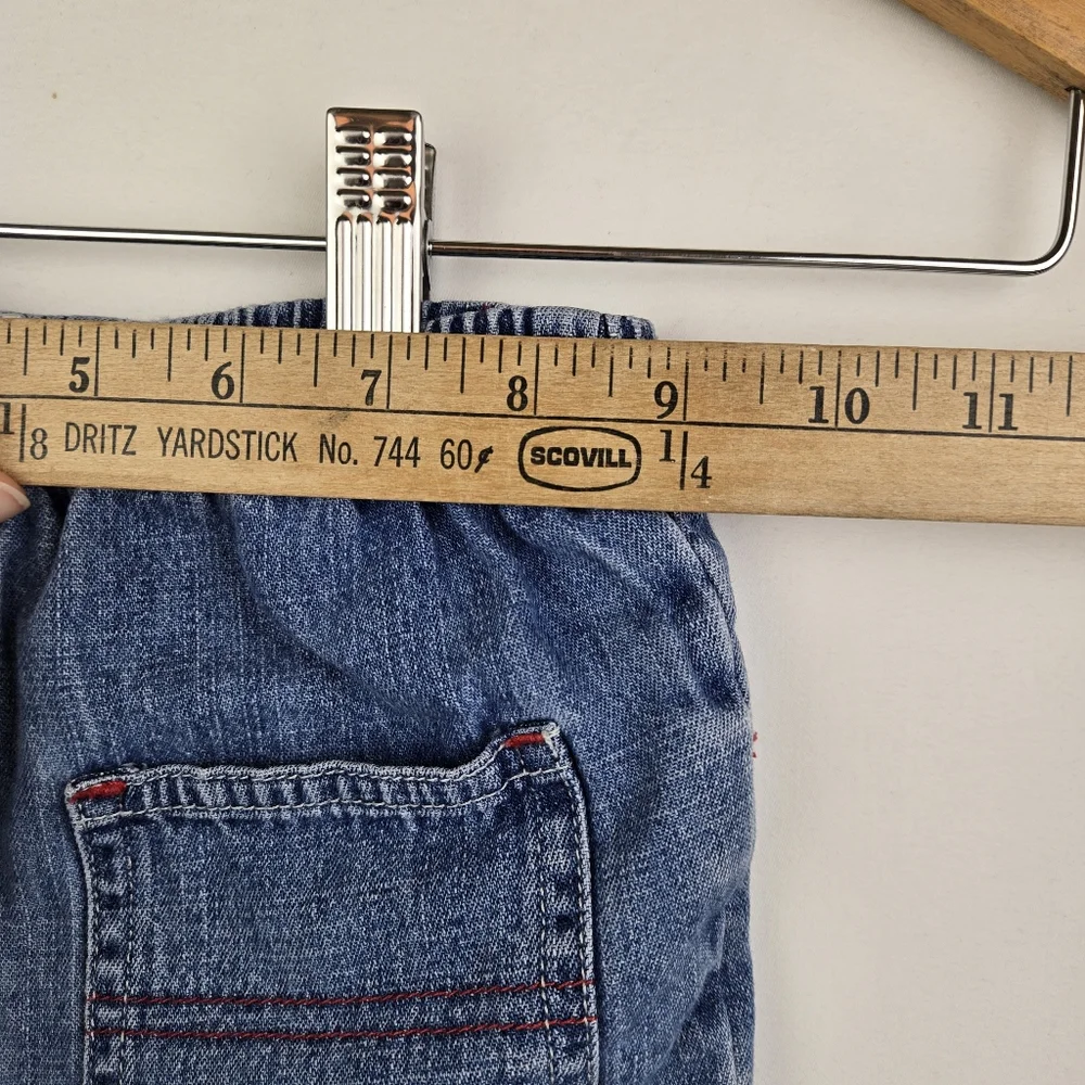 Vintage Oshkosh Baby Jeans With Bear In Car Patch Size‎ 6-9 Months